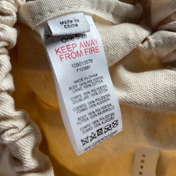 Top Shop Faux Leather Mesh bag with canvas insert. NWT - Picture 6 of 6